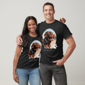 Pet Memorial Modern Remembrance Paw Aangepaste fot T-shirt (Unisex)