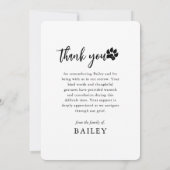 Pet Memorial Modern Simple 10 Photo Collage Kaart (Achterkant)