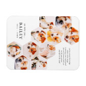 Pet Memorial Modern Simple 10 Photo Collage Kaart Magneet (Horizontaal)