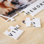 Pet Memorial Modern Simple Chic 9 Foto's Collage Legpuzzel (Zijkant)