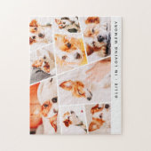 Pet Memorial Modern Simple Chic 9 Foto's Collage Legpuzzel (Verticaal)