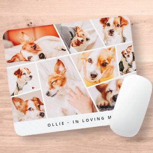 Pet Memorial Modern Simple Chic 9 Foto's Collage Muismat