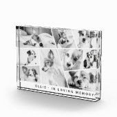 Pet Memorial Modern Simple Chic Collage Fotoblokken (Rechts)