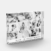 Pet Memorial Modern Simple Chic Collage Fotoblokken (Links)