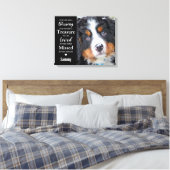 Pet Memorial Moderne Herdenking Hond Foto Canvas Afdruk (Insitu (Slaapkamer))