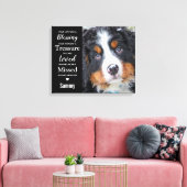 Pet Memorial Moderne Herdenking Hond Foto Canvas Afdruk (Insitu (Woonkamer))