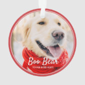 Pet Memorial Moderne Lijsten Eenvoudige foto Ornament (achterkant)