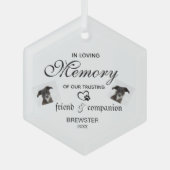 Pet Memorial Ornament - Aangepaste foto Keepsake! (Voorkant)