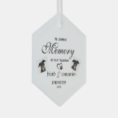 Pet Memorial Ornament - Aangepaste foto Keepsake! (Voorkant Rechts)