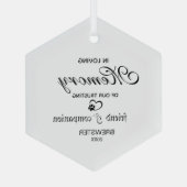 Pet Memorial Ornament - Custom Tribute Keepsake! (Achterkant)