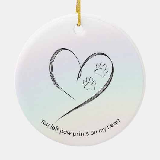 Pet Memorial Ornament hond gepersonaliseerd (Achterkant)