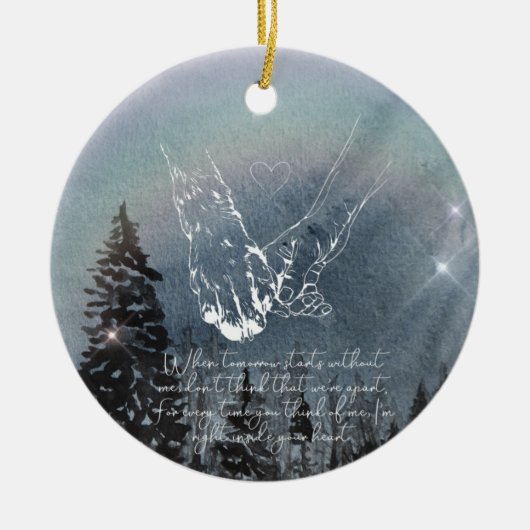 Pet Memorial Ornament hond gepersonaliseerd (Voorkant)