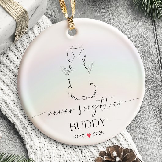 Pet Memorial Ornament hond gepersonaliseerd