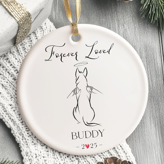 Pet Memorial Ornament hond Gepersonaliseerd