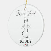 Pet Memorial Ornament hond Gepersonaliseerd (Links)