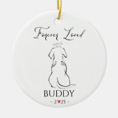 Pet Memorial Ornament Huisdier gepersonaliseerd (Voorkant)
