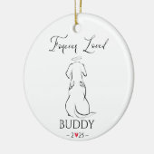 Pet Memorial Ornament Huisdier gepersonaliseerd (Links)