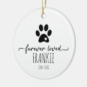 Pet Memorial Ornament met foto (Links)