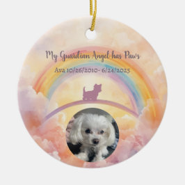 Pet Memorial Ornament - Mijn beschermengel heeft p