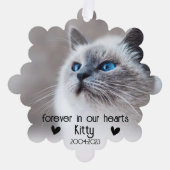 Pet Memorial ornamenten voor altijd in onze harten (Voorkant)