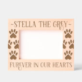 Pet Memorial Paw drukt eeuwig in ons hart Gegraveerde Lijstjes (Voorkant)