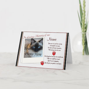 Pet Memorial Paw Prints Aankondiging - Dog Cat
