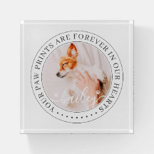 Pet Memorial Paw Prints Hoorzitting foto van elega