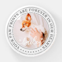 Pet Memorial Paw Prints Hoorzitting foto van elega