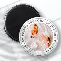 Pet Memorial Paw Prints Hoorzitting foto van elega