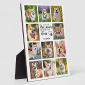 Pet Memorial Paw Prints Personeelsfoto-inklage Fotoplaat (Zijkant)