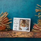 Pet Memorial Paw Prints Speciaal gepersonaliseerde Fotoplaat (Zijkant)