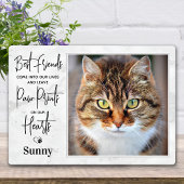 Pet Memorial Paw Prints Speciaal gepersonaliseerde Fotoplaat