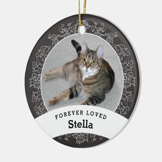 Pet Memorial Personalized Chalkboard toevoegen Fot Keramisch Ornament (Links)