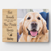 Pet Memorial Personalized Dog Foto Fotoplaat (voorkant)
