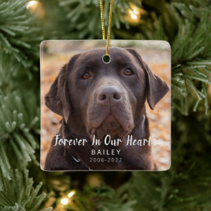 Pet Memorial Personalized Dog Foto Keramisch Ornament
