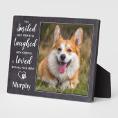 Pet Memorial Personalized Dog Herdenking Foto Fotoplaat (Zijkant)