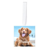 Pet Memorial Personalized Dog Keepomwille Photo Cu Decoratie (Voorkant)