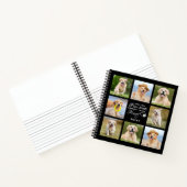 Pet Memorial Personalized Dog Loss Photo Collage Notitieboek (Binnen)