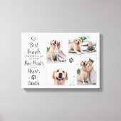 Pet Memorial Personalized Dog Photo Collage Canvas Afdruk (Voorkant)