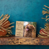 Pet Memorial Personalized Dog Remembrance Wood Fotoplaat (Zijkant)