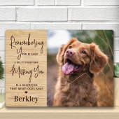 Pet Memorial Personalized Dog Remembrance Wood Fotoplaat