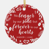 Pet Memorial Personalized Holiday Keepomwille Keramisch Ornament (Voorkant)