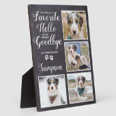 Pet Memorial Personalized Keepomwille Photo Collag Fotoplaat (Zijkant)