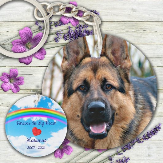 Pet Memorial Personalized Pet Loss Gift Dog Foto Sleutelhanger
