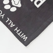 Pet Memorial Personalized Photo Cat Remembryo Fleece Deken (Hoek)