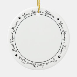 Pet Memorial Personalized Remembrance Dog Foto Keramisch Ornament