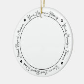 Pet Memorial Personalized Remembrance Dog Foto Keramisch Ornament (Links)