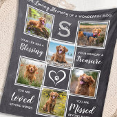 Pet Memorial Persoonlijke fotocollage Fleece Deken