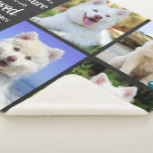 Pet Memorial Persoonlijke fotocollage Sherpa Deken (3/4)
