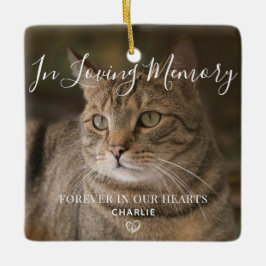 Pet Memorial Persoonlijke kat Foto Keramisch Ornament